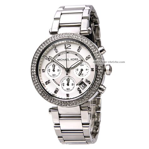 michael kors uhr damen silber strass 5353|Michael Kors parker watch.